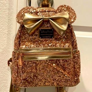 Rose Gold Sequin Loungefly SALE